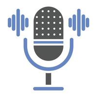 Voice Recorder Icon Style vector