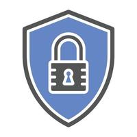 Lock Shield Icon Style vector