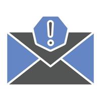 Spam Email Icon Style vector