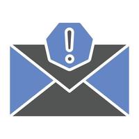 estilo de icono de correo electrónico no deseado vector