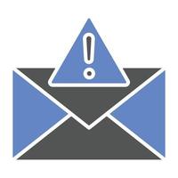 Email Alert Icon Style vector