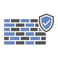 Firewall Icon Style vector