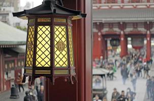 Lantern in the temple of Asakusa, Tokyo photo