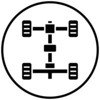 Chassis Icon Style vector