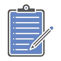 Taking Notes Icon Style vector