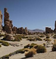 Striking rock formation in Uyuni, Bolivia photo