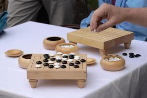 playing go game photo