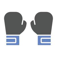 estilo de icono de guantes de boxeo vector