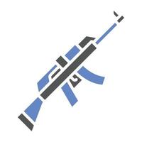 estilo de icono de rifle vector