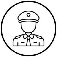 Policeman Icon Style vector