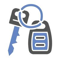 Car Key Icon Style vector