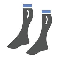 estilo de icono de calcetines vector