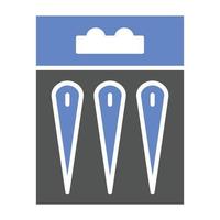 Needles Packet Icon Style vector