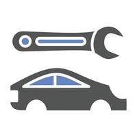 estilo de icono de reparación de carrocería de coche vector