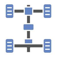 Chassis Icon Style vector