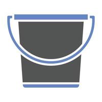 Sand Bucket Icon Style vector