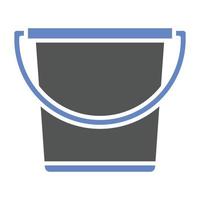 Sand Bucket Icon Style vector