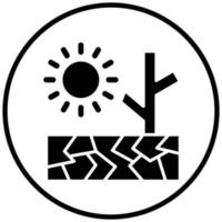 Drought Icon Style vector