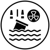 Water Pollution Icon Style vector