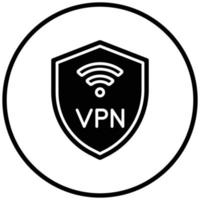 estilo de icono vpn vector