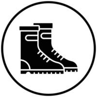 estilo de icono de botas agrícolas vector