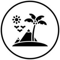 Island Icon Style vector