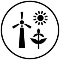 Energy Sources Icon Style vector