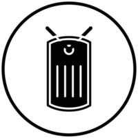 Army Dog Tag Icon Style vector