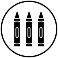 Crayons Icon Style vector