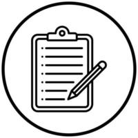 Taking Notes Icon Style vector