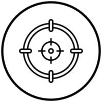 Army Target Icon Style vector