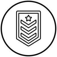 Army Chevron Icon Style vector