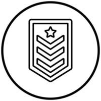 Army Chevron Icon Style vector