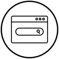 Website Search Icon Style vector