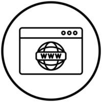 Www Icon Style vector
