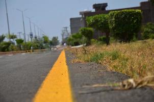 Green Background Leaf Road Side Wallpaper photo