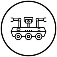 Space Robot Icon Style vector