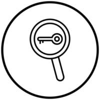 Keywords Search Icon Style vector