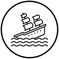 Shipwreck Icon Style vector