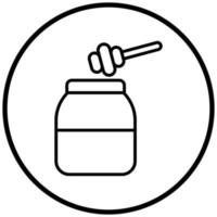 Honey Jar Icon Style vector