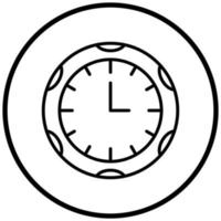 estilo de icono de reloj vector