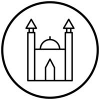 Mosque Icon Style vector