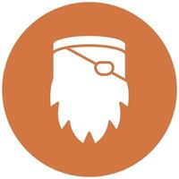 Pirate Beard Icon Style vector