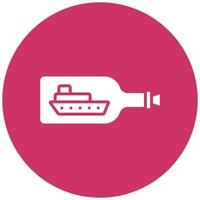 Ship Bottle Icon Style vector