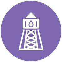 Water Tower Icon Style vector