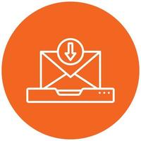 Inbox Icon Style vector