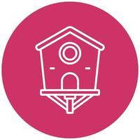 Bird House Icon Style vector