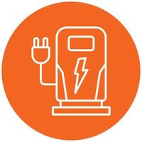 Charging Station Icon Style vector