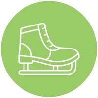 Ice Skate Icon Style vector