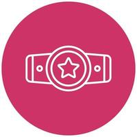 Champion Belt Icon Style vector